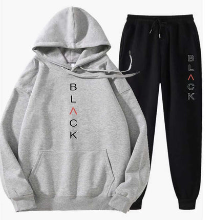 Men's Fashion Letter-Print Hoodie & Joggers Set【FREE SHIPPING】