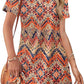 💃Women's Casual V Neck Vacation Midi Dress With Pockets