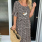 🎁 Hot Sale🎁50%OFF💥Round Neck Polka Dot Print Midi Dress