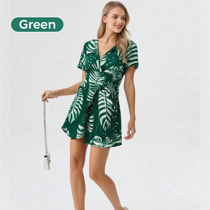 🌸Up to 50% off🔥Casual Floral Polka Dot Pocket Rompers