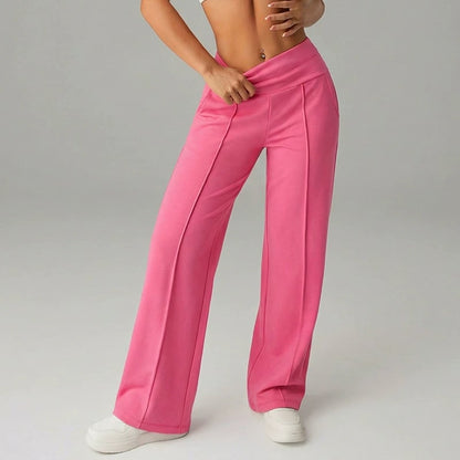 🎁2026 New Arrivals 50% OFF💥50K+ SOLD💕Women's Plain Loose Straight Leg Pants