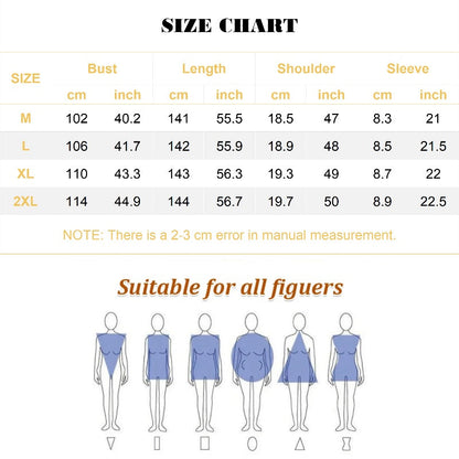 ⏰Last Day Sale 49% Off💃Casual Loose Printed V-Neck Long Dress