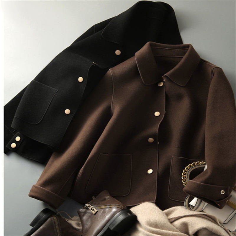 📢📢50% OFF !! ⏰Women's Fashion Short Fall Reversible Coat