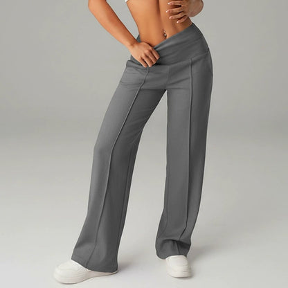 🎁2026 New Arrivals 50% OFF💥50K+ SOLD💕Women's Plain Loose Straight Leg Pants