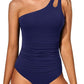 🏖LAST DAY SPECIAL PRICE: ￡15.89!!💖One Shoulder One Piece Swimsuit for Women👙