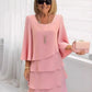 💃LAST DAY SAEL 60% OFF!!✨Women's Tiered Ruffle Dress with Flared Sleeves