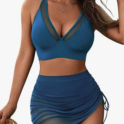 👙LAST DAY SALE 49% OFF💐Swim Skirt High Waisted Bikini Sets Tummy Control Swimsuits