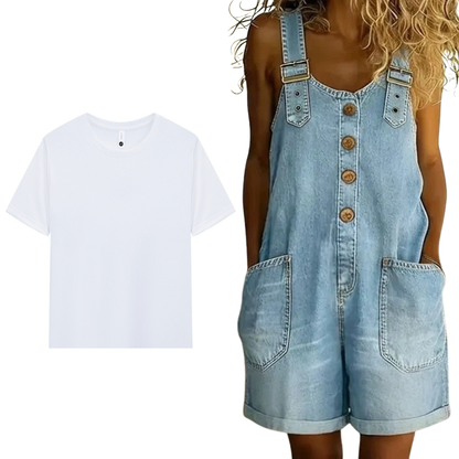 ⌛Limited-time offer-Women's Casual Denim Romper