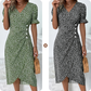 🌷49% OFF🍃Women's floral v-neck printed dress