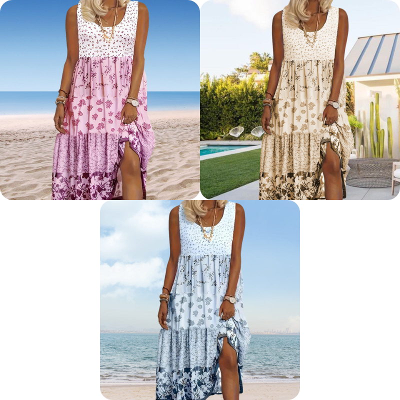 Boho Style Sleeveless Dress For Women