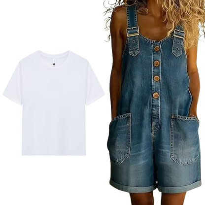 ⌛Limited-time offer-Women's Casual Denim Romper