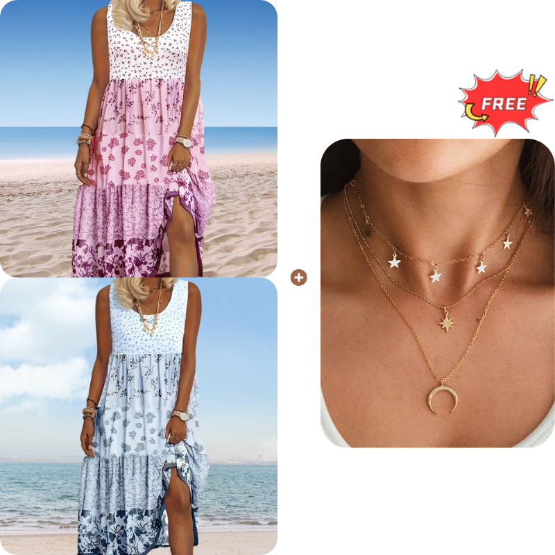 Boho Style Sleeveless Dress For Women