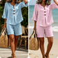 Women's Casual Cotton Two-Piece Outfit