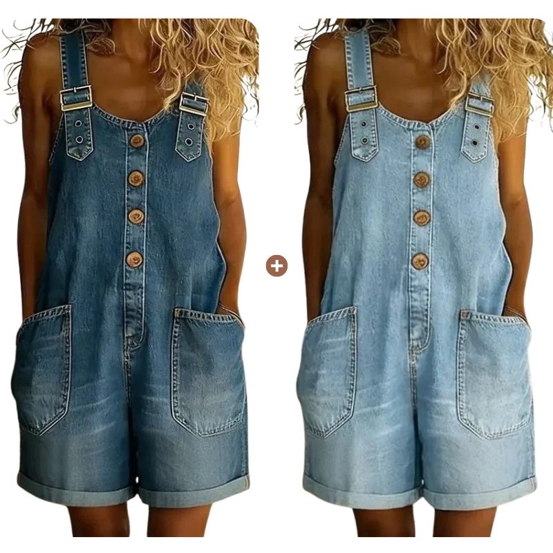 ⌛Limited-time offer-Women's Casual Denim Romper