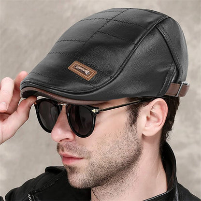 (Hot Sale-70%OFF)- New Trendy Leather Beret