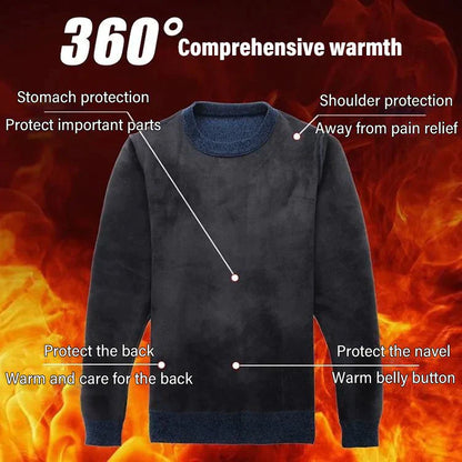 Thick chenille knit jumper lined with fleece