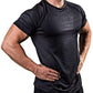 Men's quick-drying high-elasticity fitness running T-shirt, sportswear