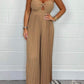 🌷Pure Color Tube Top Jumpsuit