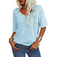 🎀Hot Sale -40% Off👚Women's Solid Color V-Neck T-shirt