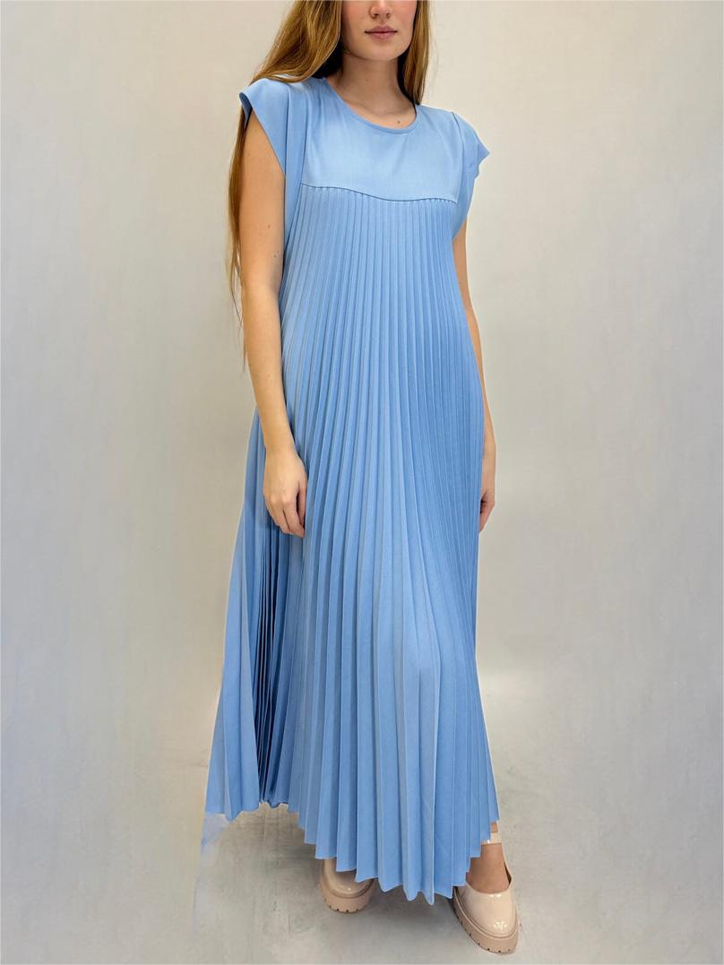 ⏳Limited-time 50% off⏰Sleeveless Pleated Simple Solid Color Dress👗