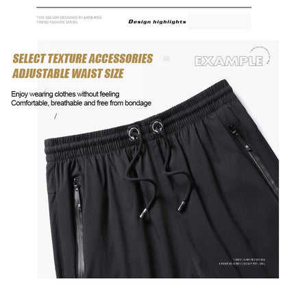 ⏰🔥2026 HOT SALE 49% OFF! 🩳 Men’s Plus Size Ice Silk Stretch Shorts – Cool, Breathable & Perfect for Summer ✨