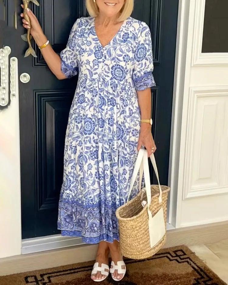 New Style-49% OFF💝🔥V-neck cozy Bohemian Latest Style Dress