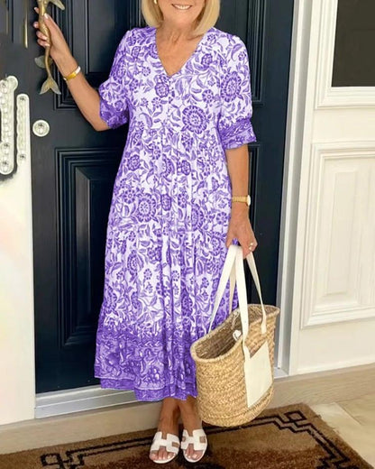 New Style-49% OFF💝🔥V-neck cozy Bohemian Latest Style Dress