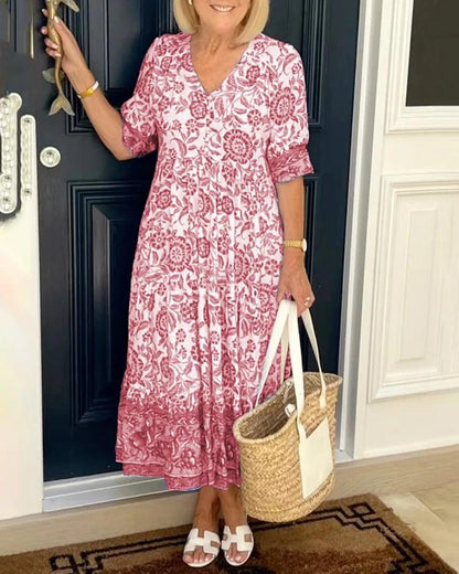 New Style-49% OFF💝🔥V-neck cozy Bohemian Latest Style Dress