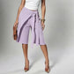 Women's Chic Tie-Front Wide-Leg Culottes