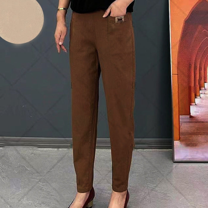 💝Women's Elastic Waist Cotton Pants💝