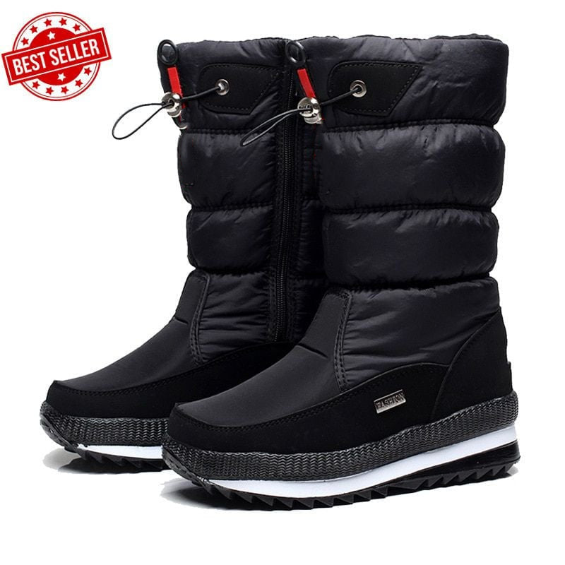 🔥🔥Women's premium waterproof, non-slip faux fur snow boots【FREE SHIPPING】