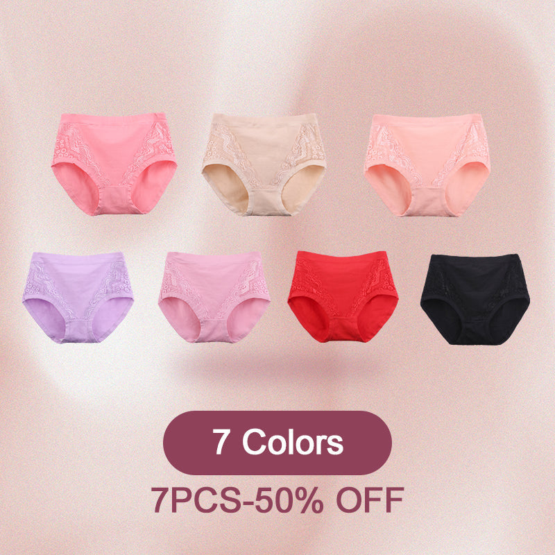 Plus Size High Waist Leak Proof Cotton Panties🌸Buy 5 Get 5 Free🌸