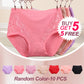 Plus Size High Waist Leak Proof Cotton Panties🌸Buy 5 Get 5 Free🌸