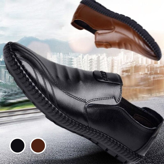 Men's Soft Leather Shoes Casual Loafers