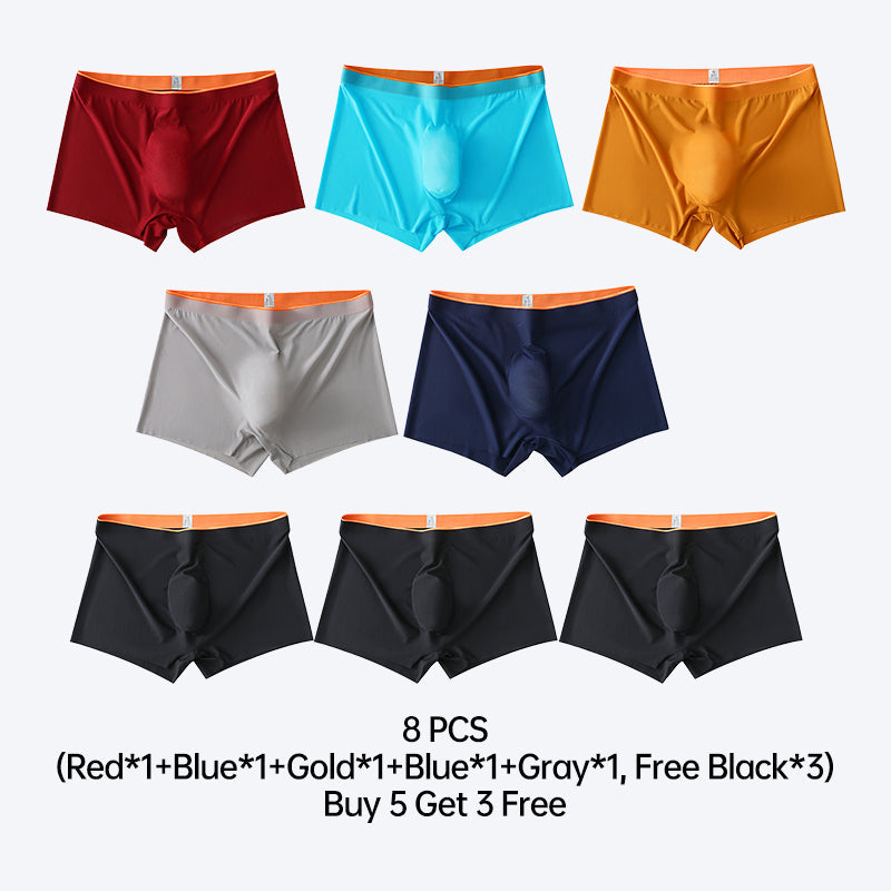 Men's Ultra-Thin Quick-Dry Seamless Boxer Briefs【Buy 3 Get 2 Free】