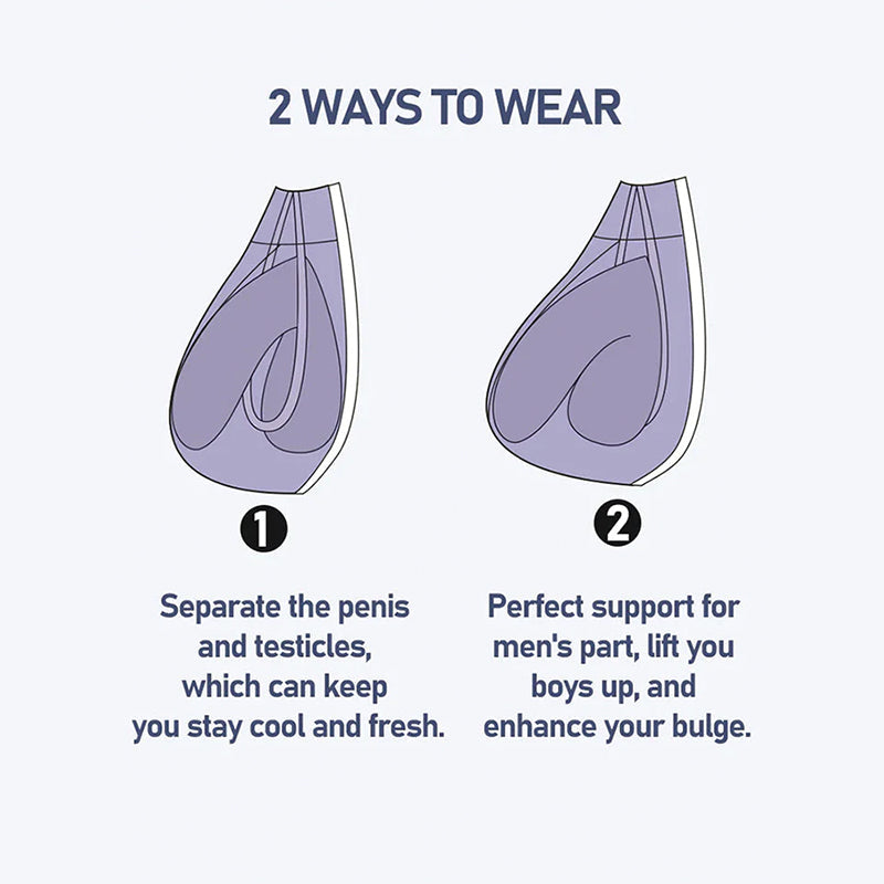 Men’s Cooling Briefs with Separate Ball Pouch