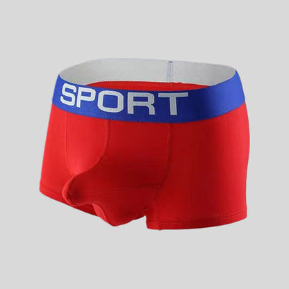 Men's Soft Breathable Support Wide Belt Pouch Boxer Brief