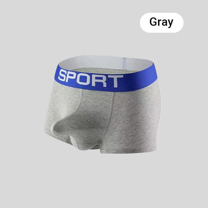 Men's Soft Breathable Support Wide Belt Pouch Boxer Brief