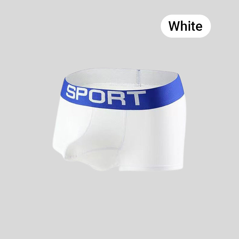 Men's Soft Breathable Support Wide Belt Pouch Boxer Brief