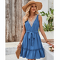 Simple & Sweet V-Neck Sleeveless Dress