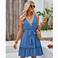 Simple & Sweet V-Neck Sleeveless Dress