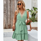 Simple & Sweet V-Neck Sleeveless Dress