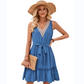 Simple & Sweet V-Neck Sleeveless Dress