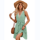 Simple & Sweet V-Neck Sleeveless Dress