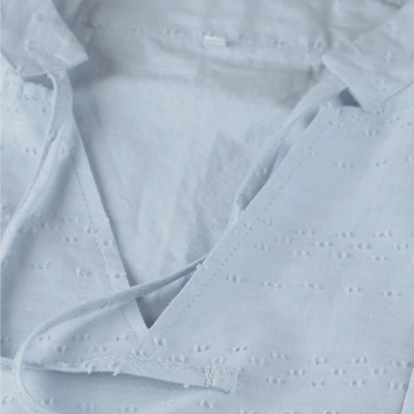 Women's Summer V-Neck Cotton Linen Dress