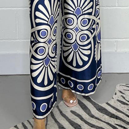 Women’s Stylish Printed Satin Wide-Leg Pants💞BUY 2 GET FREE SHIPPING