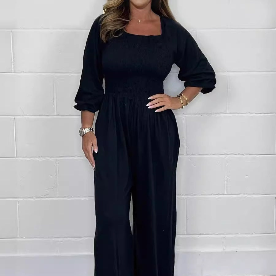 Women's Summer Elastic Waist Jumpsuit🥰Mother’s Day Promotion-49% off
