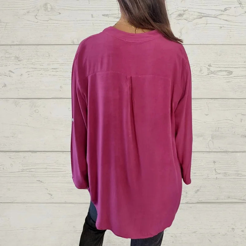 Women's Sequin Patchwork V-neck Shirt🔥BUYE 2 GET FREE SHIPPING