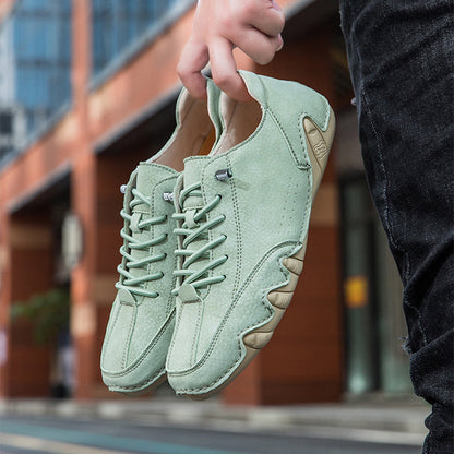 Retro Faux Suede Low-Top Loafers