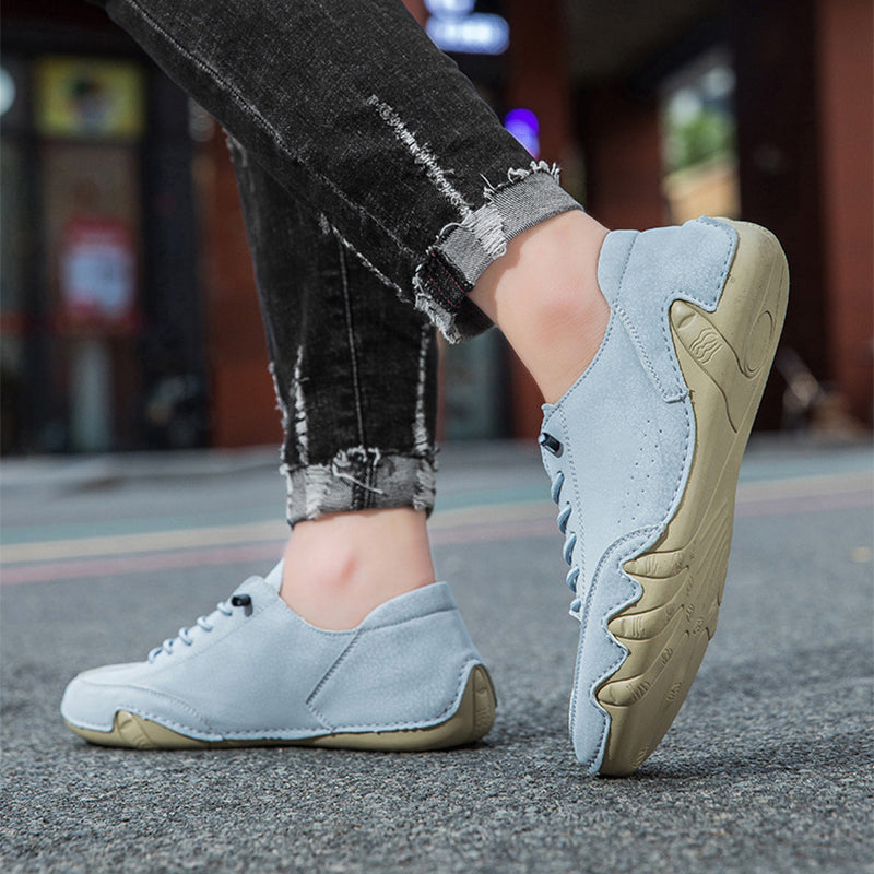 Retro Faux Suede Low-Top Loafers